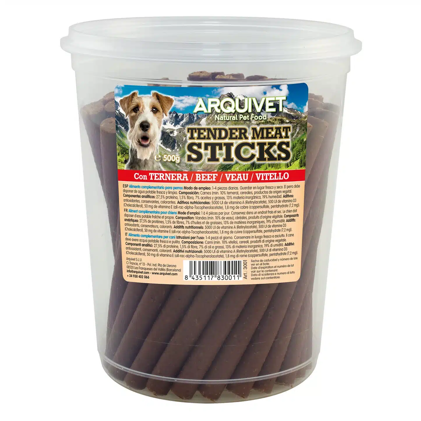 ARQUIVET STICKS TERNERA