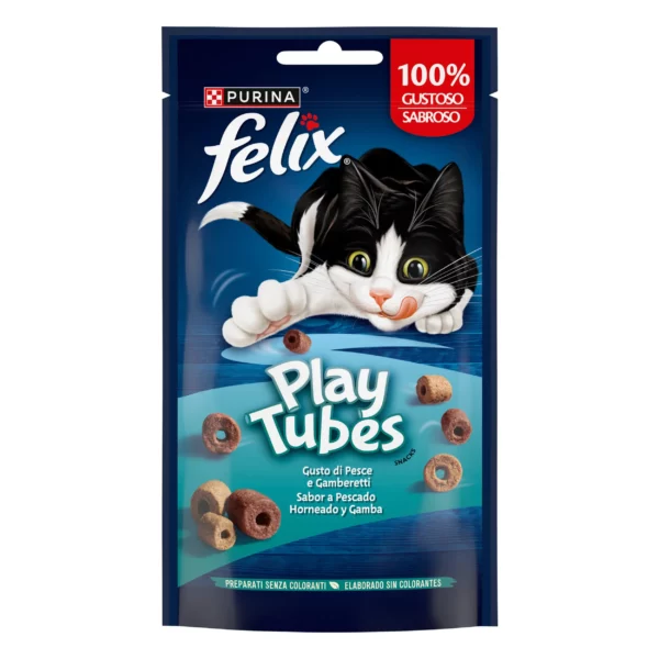 Purina Felix Play Tubes Pescado y Gambas al Horno