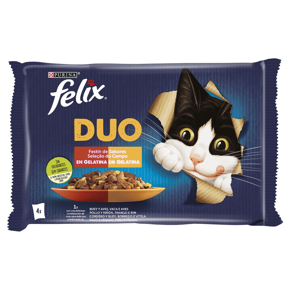 duo felix purina gelatina