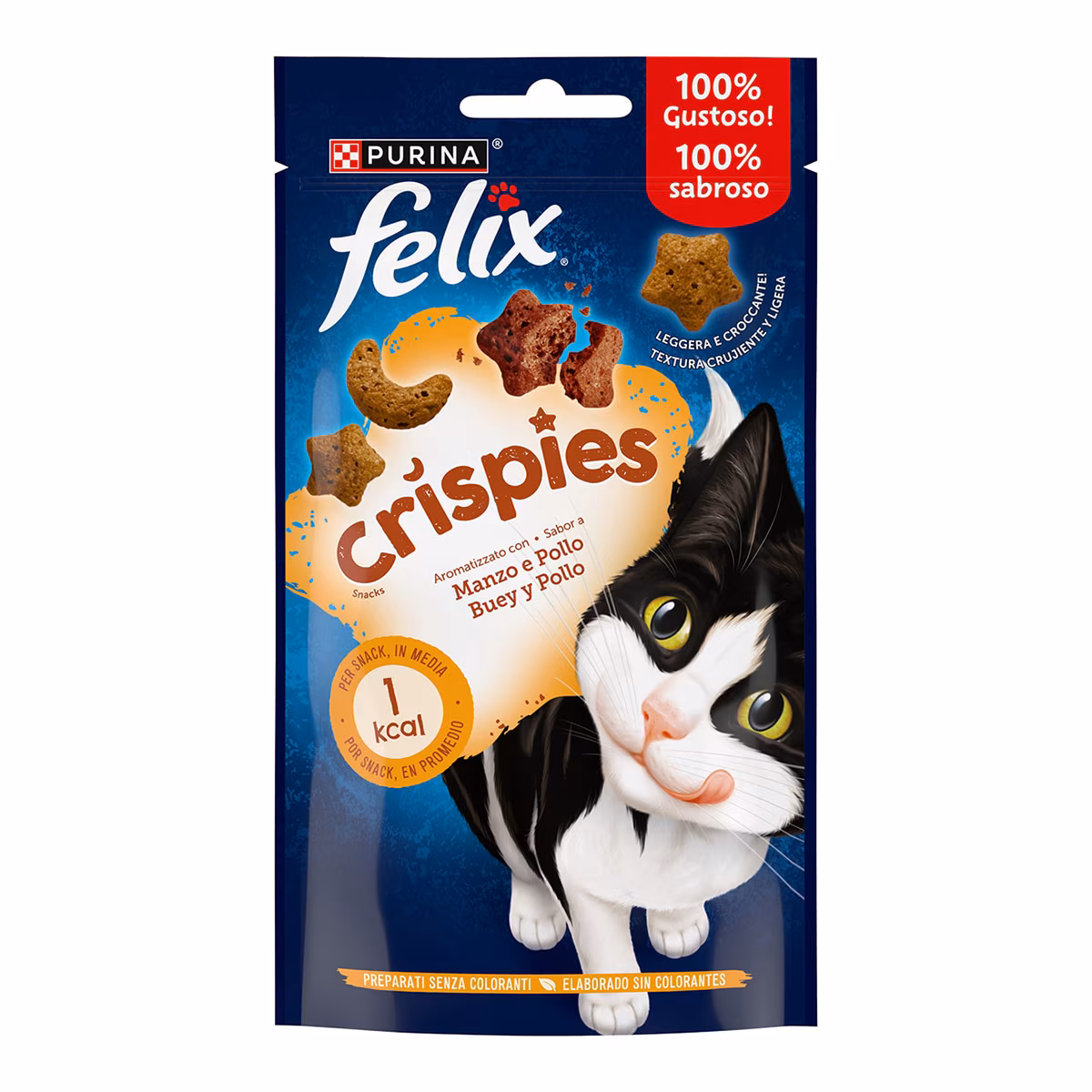 Purina felix crispies buey